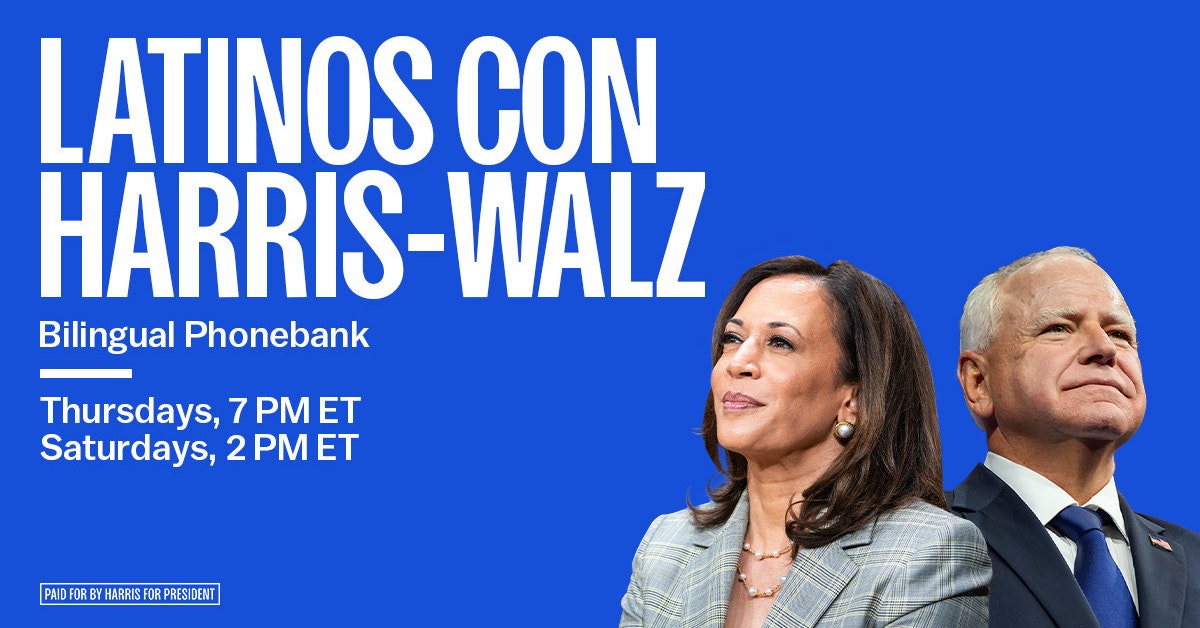 Latinos Con Kamala Phone Bank · The Democratic National Committee